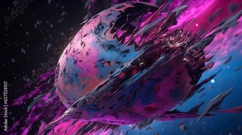 Holographic background, iri...