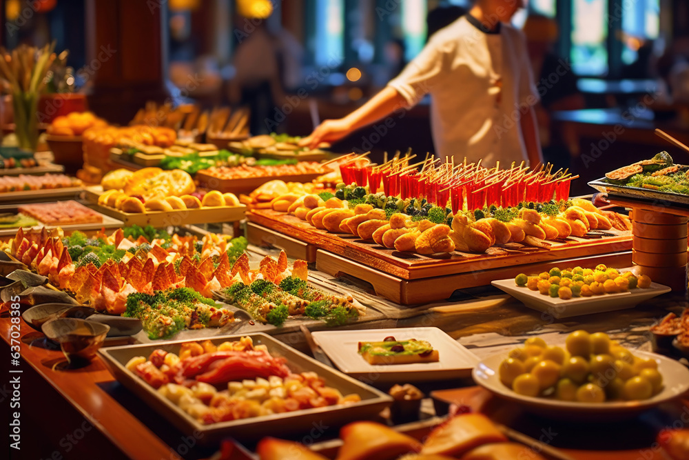 Elegant Restaurant Buffet: A Feast for the Senses