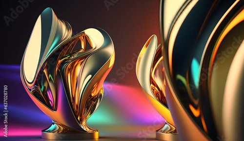 Holographic gold background...