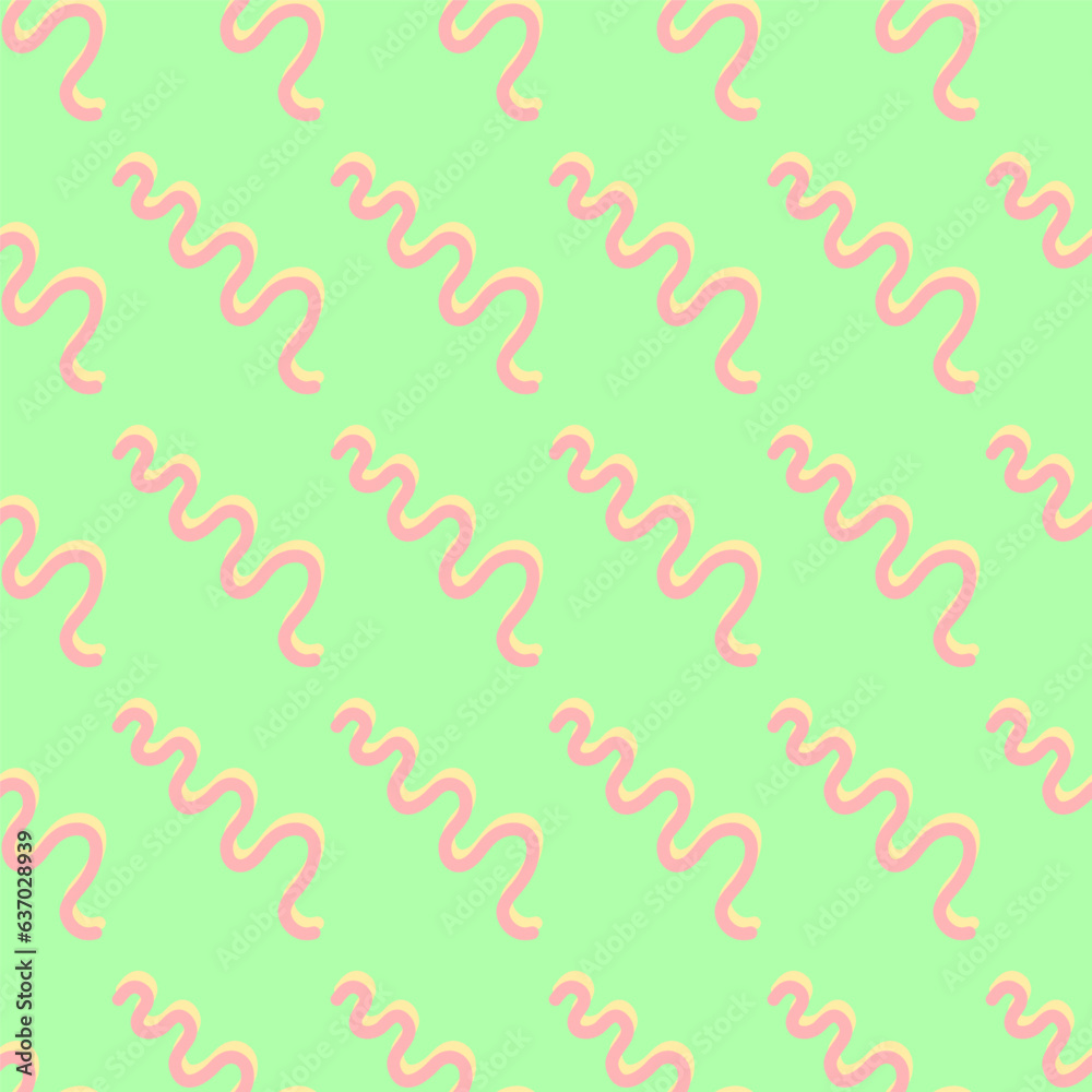 Seamless pattern. Linear diagonal waves.Curves background. Twisted composition for textile, web design, cards, background.