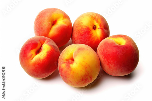 Vibrant Peaches Isolated for Design