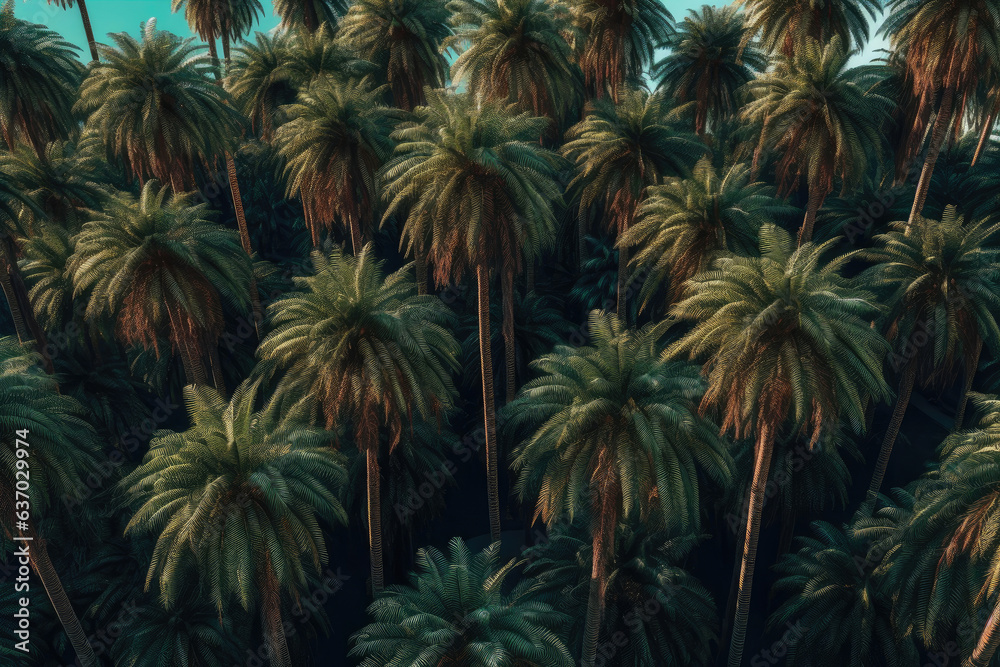 Paradise Palms: Seamless Tropical Pattern