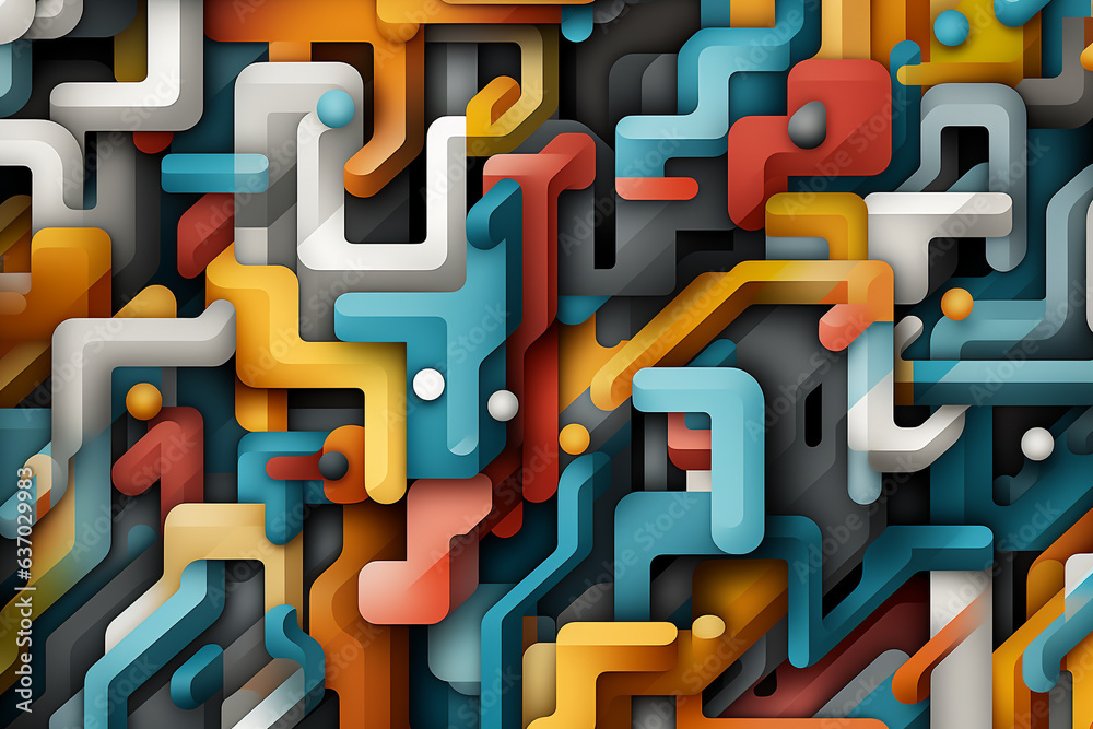 Geometric abstract pattern Geometric abstract pattern