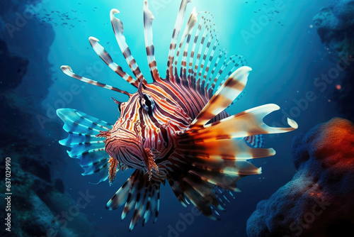 Majestic Lionfish in its Underwater Realm