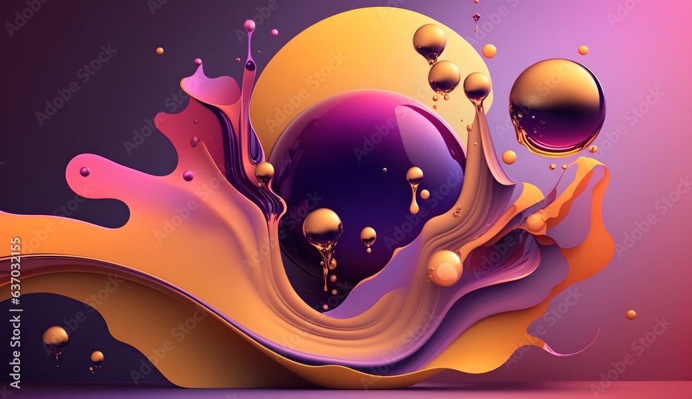 Trendy colorful splash abstract background design, creative paint liquid acrylic wallpaper color, neon concept art Trendy colorful splash abstract background design, creative paint liquid acrylic wallpaper color, neon concept art