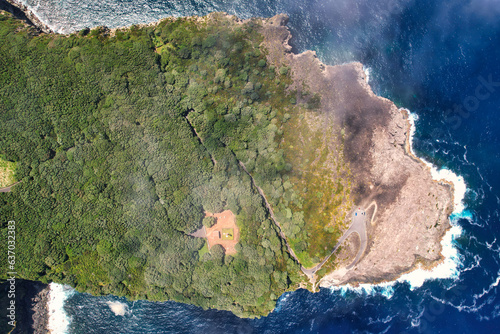 Stunning aerial view of the Azores, Portugal.