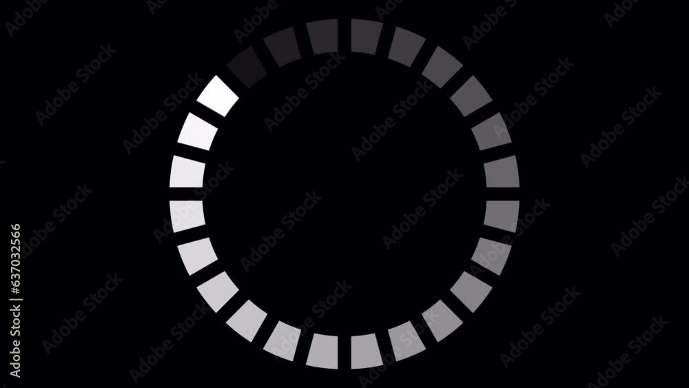 Loading Circle, Video. Loading Animation Icon on Transparent Background ...