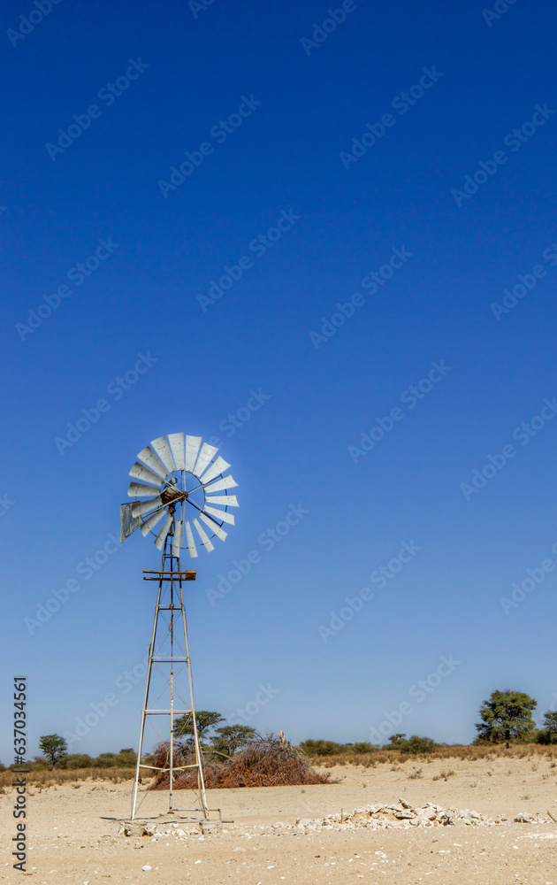 Windmill or water pump, Kalahari, South Africa Windmill or water pump, Kalahari, South Africa