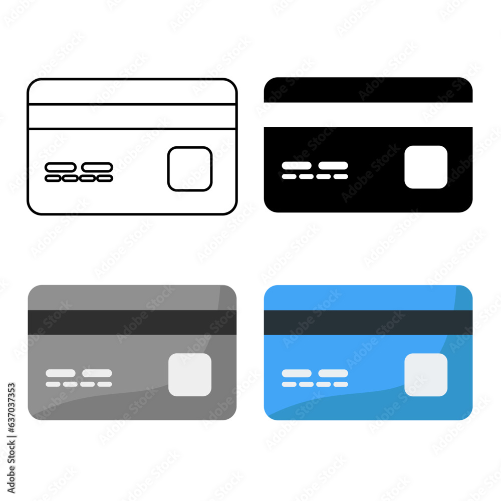 Abstract Credit Card Silhouette Illustration Abstract Credit Card Silhouette Illustration