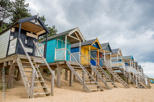 Beach huts at Wells next the Sea photo