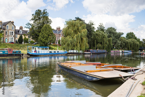 Fotomurale Pair of punts on the River Cam
