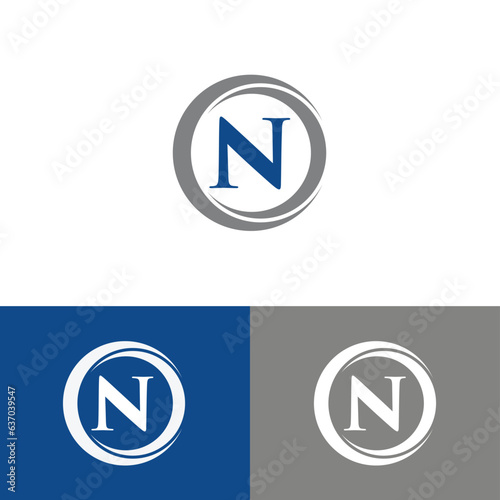 Vector Letter N Logo Design 