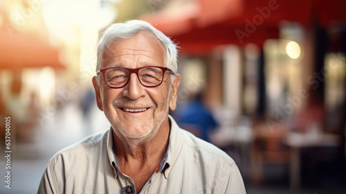 Portrait of an elderly man.