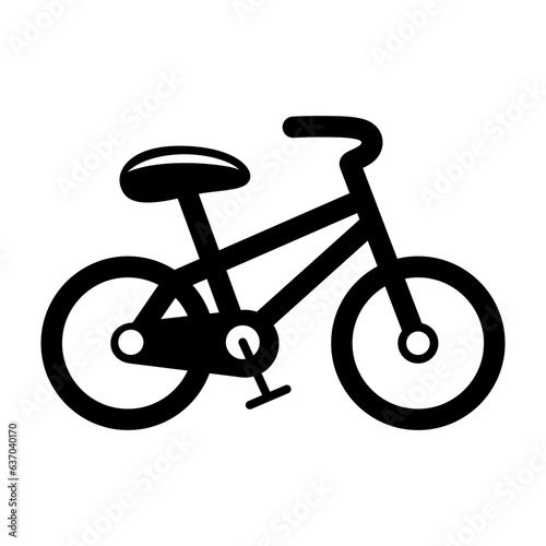 Vector Black Bicycle Icon. Simple Minimalistic Vector Bike Icon. Cycling Sign, Bicycle Shape. Trendy Flat Bike Design Elements for Logo, Web, Social Media, UI, App. Side View