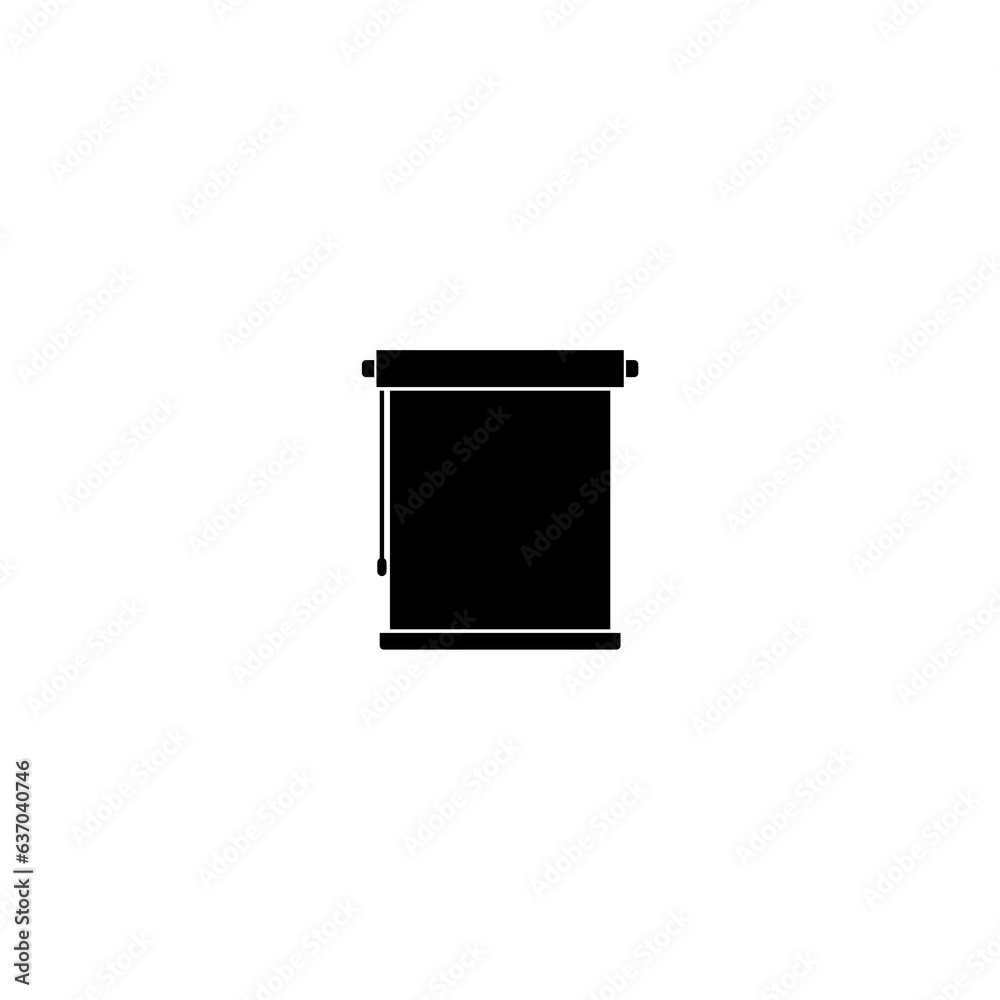 Louvers rolls icon isolated on white background Louvers rolls icon isolated on white background