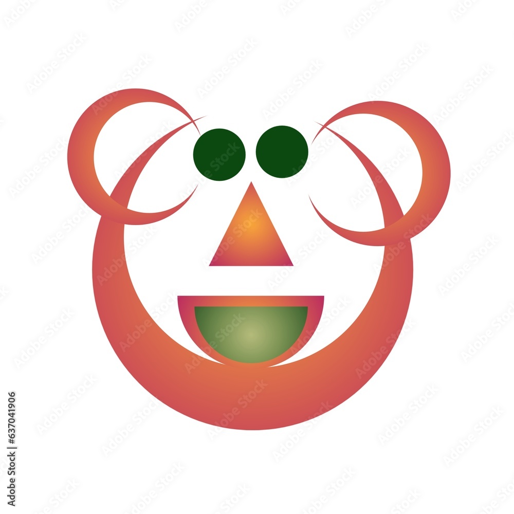 red and white smile logo red and white smile logo