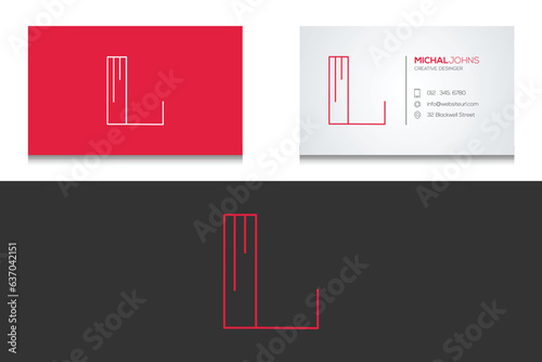 Business card design template