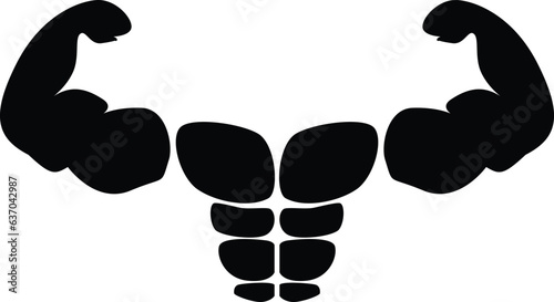 6 pack body  illustration of men
