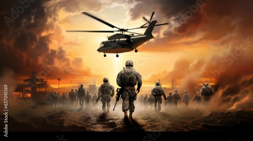 US Army soldiers in hot spots