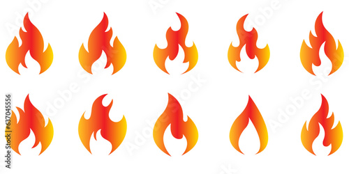 Flat Fire Flame