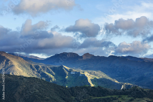 Foggy mountains in Colombia