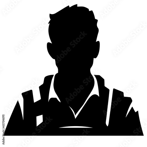 A troop of soldier silhouette vector, a simply designed military man in black and white