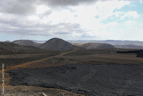 Site volcanique dans La péninsule de Reykjanes en Islande