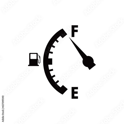fuel indicator design. measurement in automobile dashboard.
