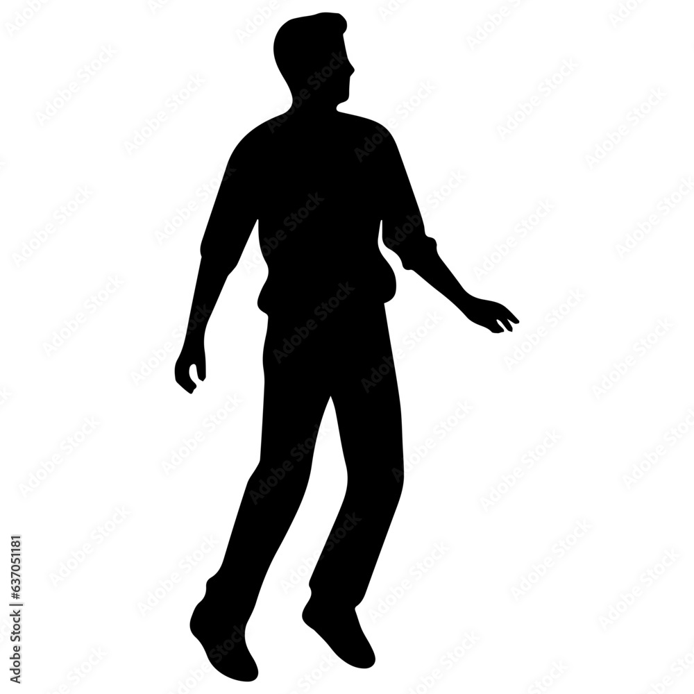 people silhouettes, vector illustration