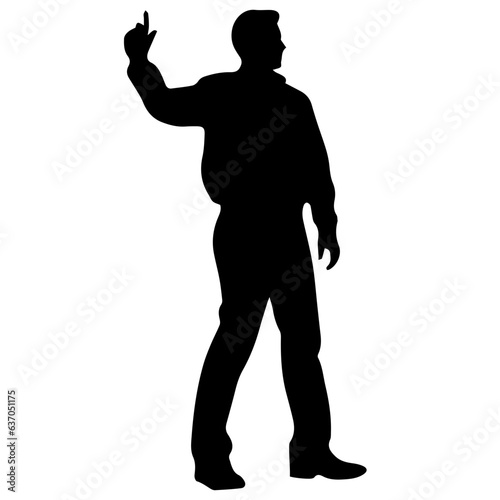 people silhouettes  vector illustration
