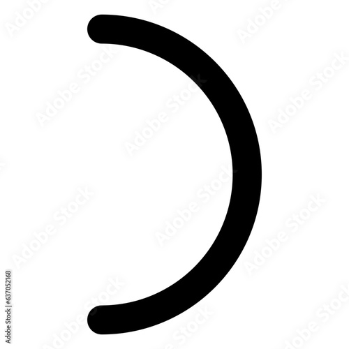 Half Circle Right Icon