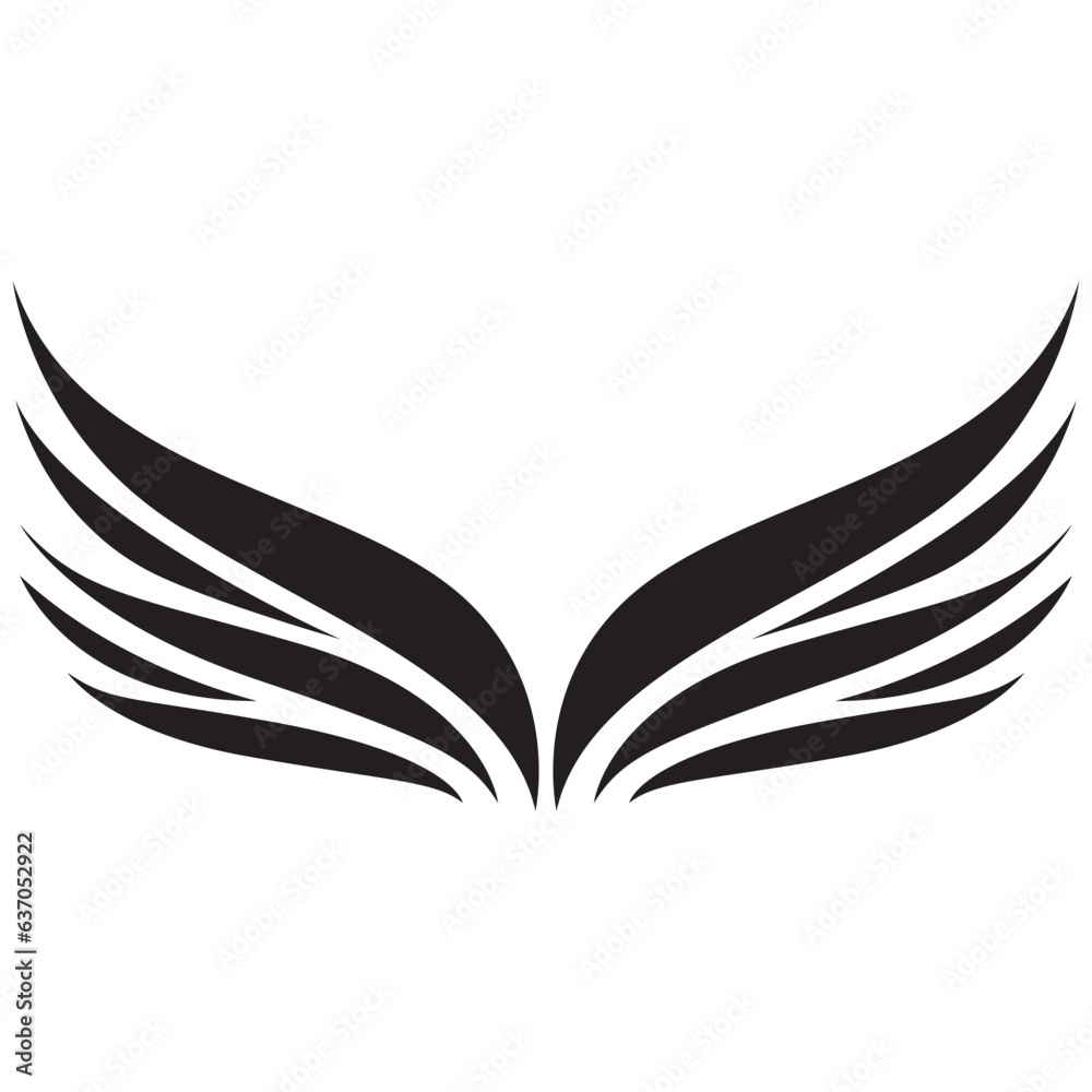 wing illustration vektor of tatto