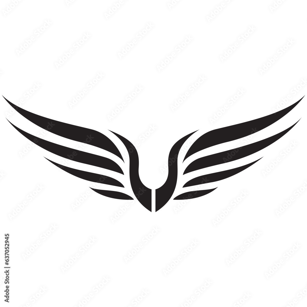 wing illustration vektor of tatto wing illustration vektor of tatto