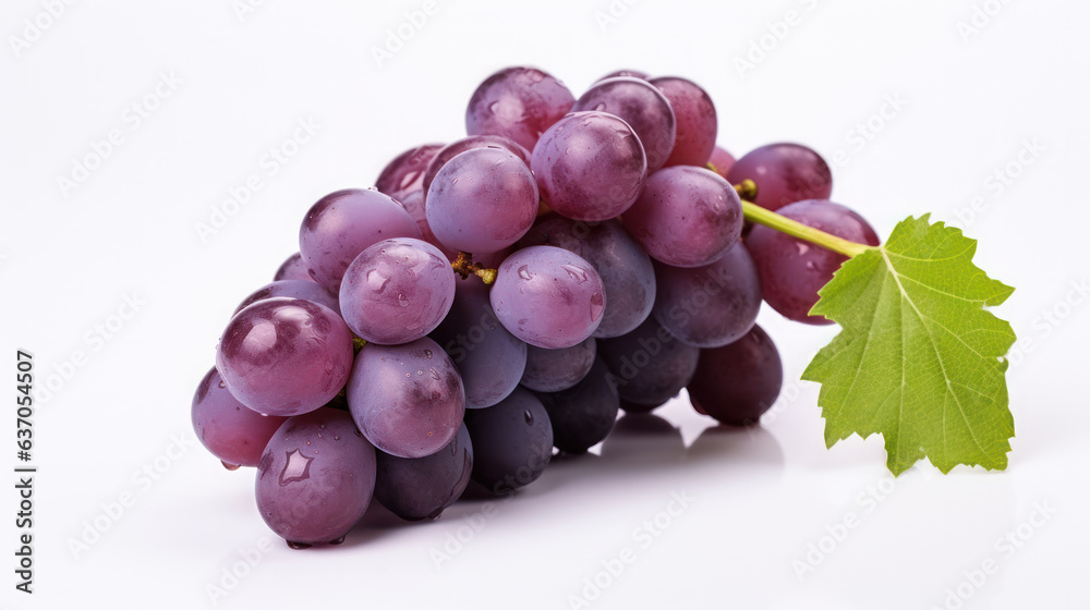 Fototapeta premium grape on the white isolated background