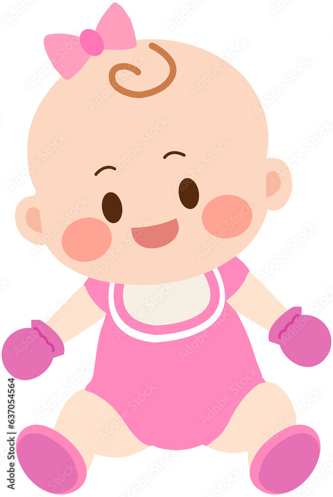 Baby wearing gloves Baby wearing gloves