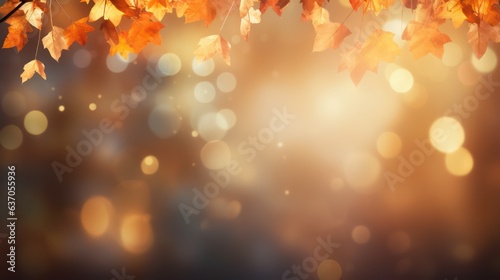 Colorful, Fall, Autumn, falling leaves, Copy-Space, background, invention card, website 