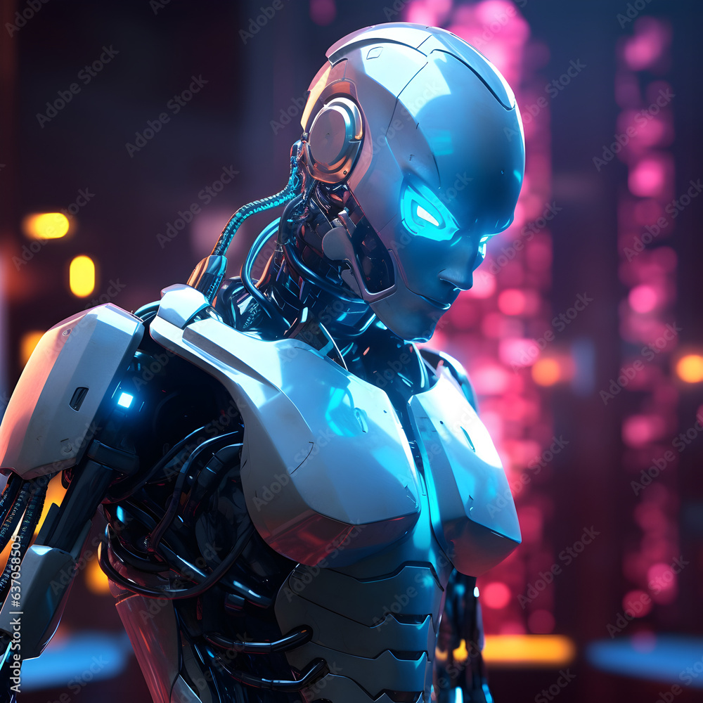 Cyborg, futuristic Robots - Generativ AI Cyborg, futuristic Robots - Generativ AI