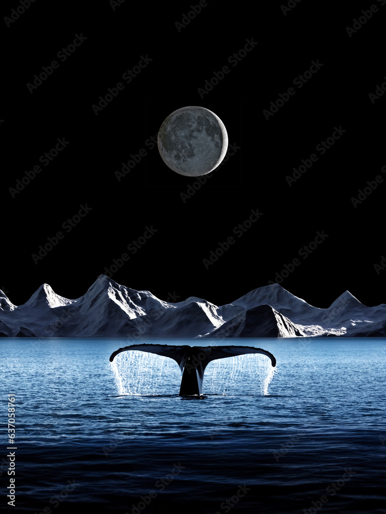 A Whale's Moonlight Sonata in the Arctic