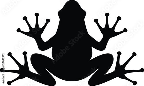 frog sitting icon vector illustration