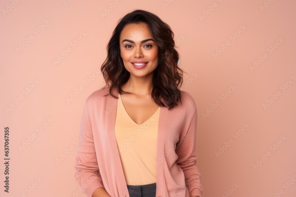Young african american woman over isolated pink wall smiling a lot Young african american woman over isolated pink wall smiling a lot