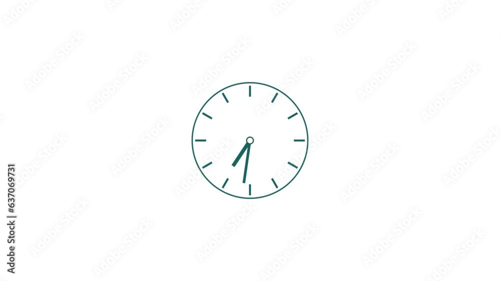 abstract new fast clock icon animation background 4k 