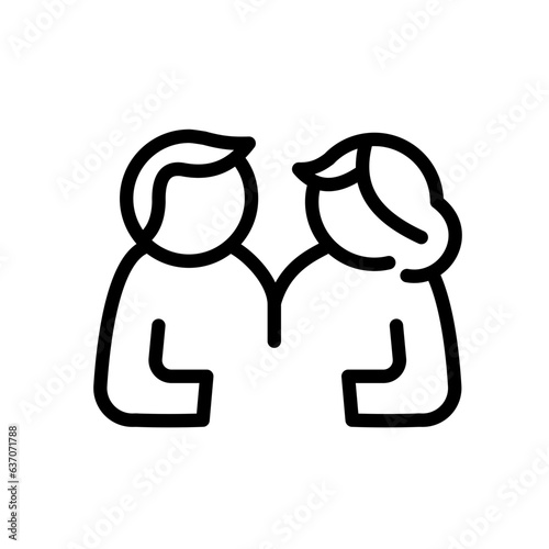 couple, marriage, love -vector icon