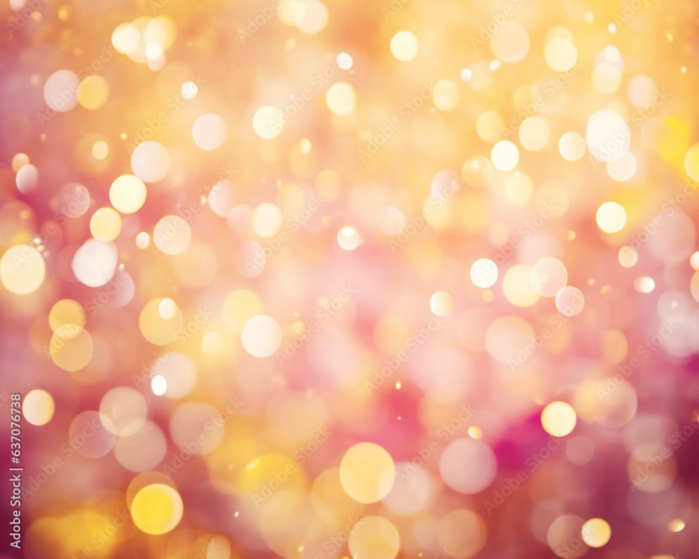 Bokeh red pink yellow shade background