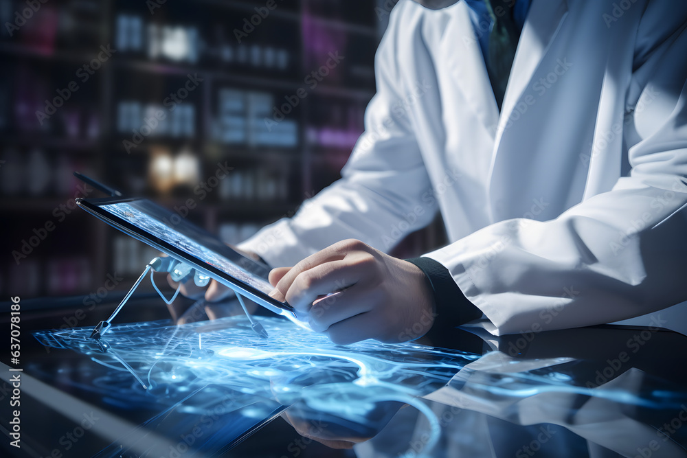 Obraz premium doctors are looking for modern technology-assisted treatment solutions