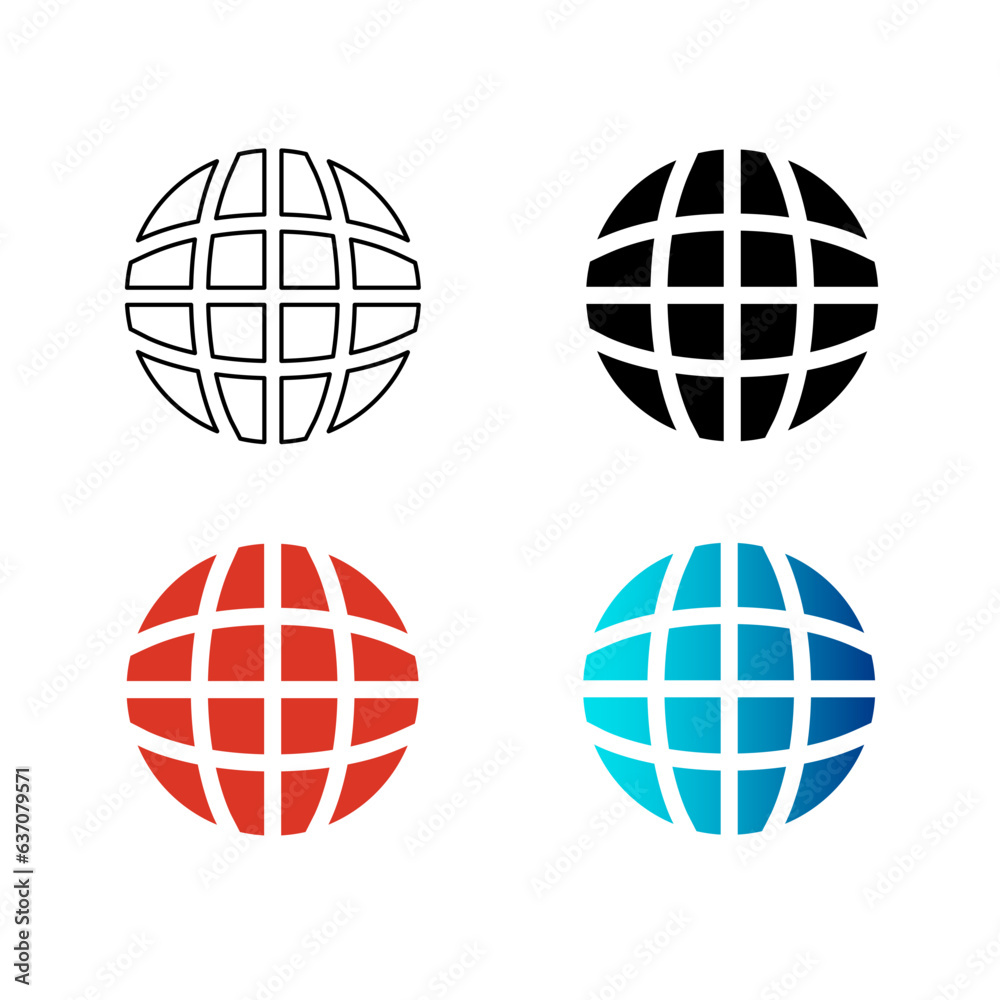 Abstract Internet Silhouette Illustration Abstract Internet Silhouette Illustration