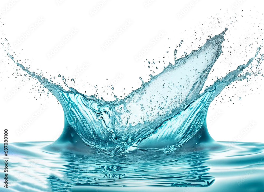 water liquid splash isolated on white background includes clipping path ...
