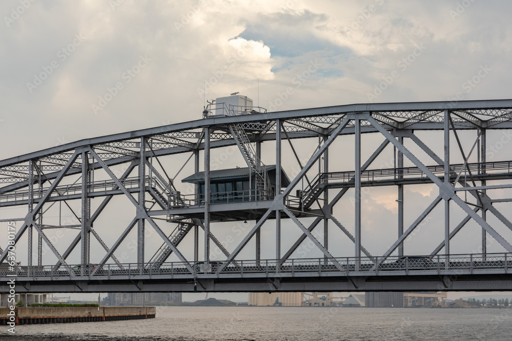 Duluth Aerial Lift Ferry Bridge at the Entrance to Superior Bay on Lake Superior, Minnesota