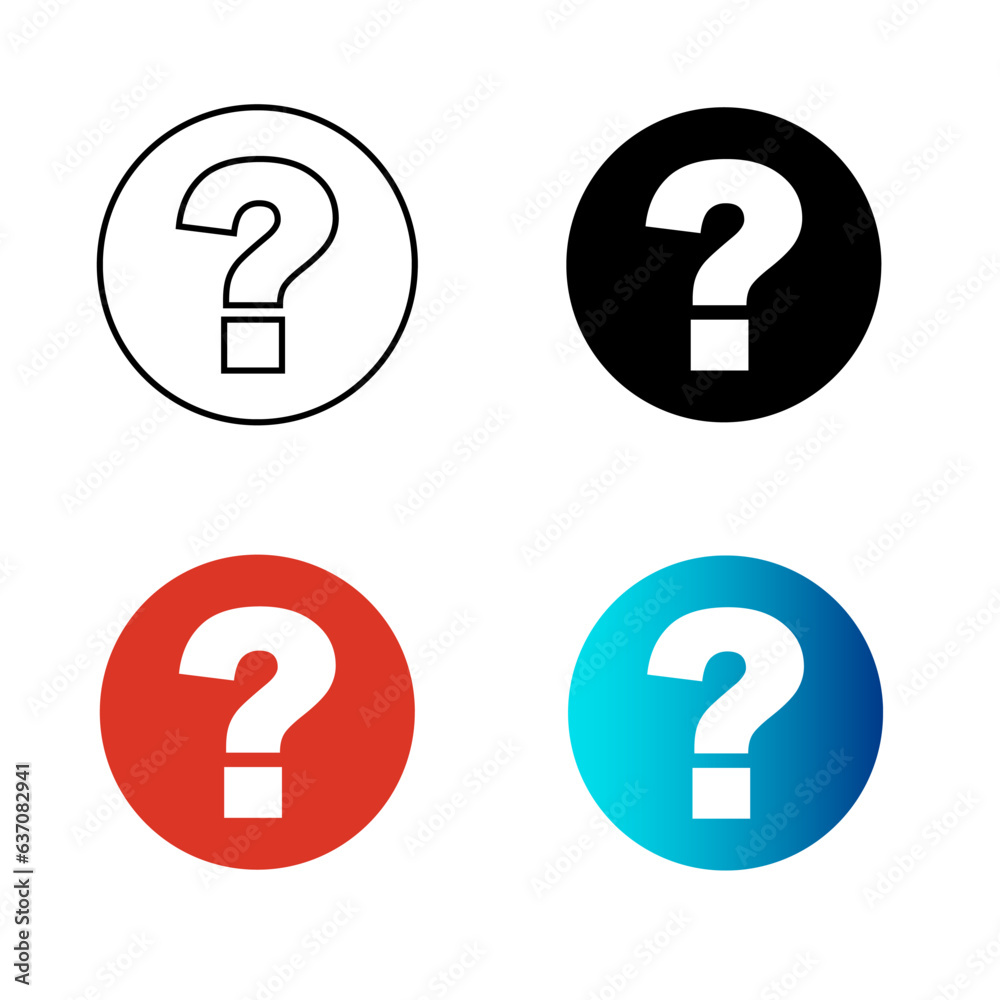 Abstract Question Mark Silhouette Illustration Abstract Question Mark Silhouette Illustration