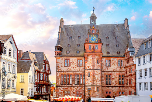 Rathaus, Altstadt, Marburg an der Lahn, Hessen, Deutschland 