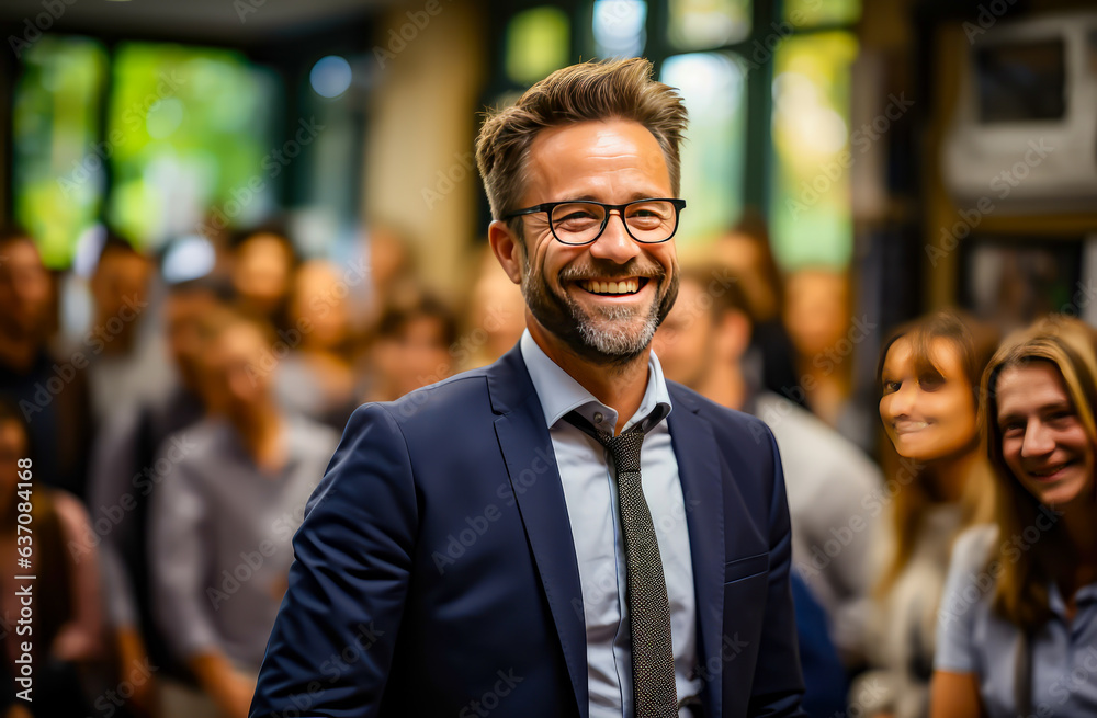 business people are giving a training presentation business people are giving a training presentation